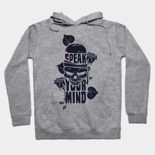 Speak Your Mind Glitch Skull Hoodie